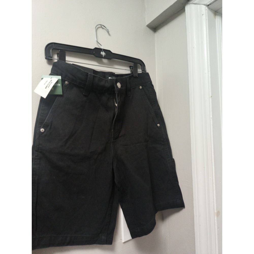 RSQ Men's Cargo Shorts Black Size 28 Loose Fit NWT